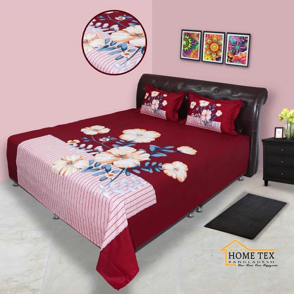 RTP Cherry Wood Bed Sheet 4pcs set